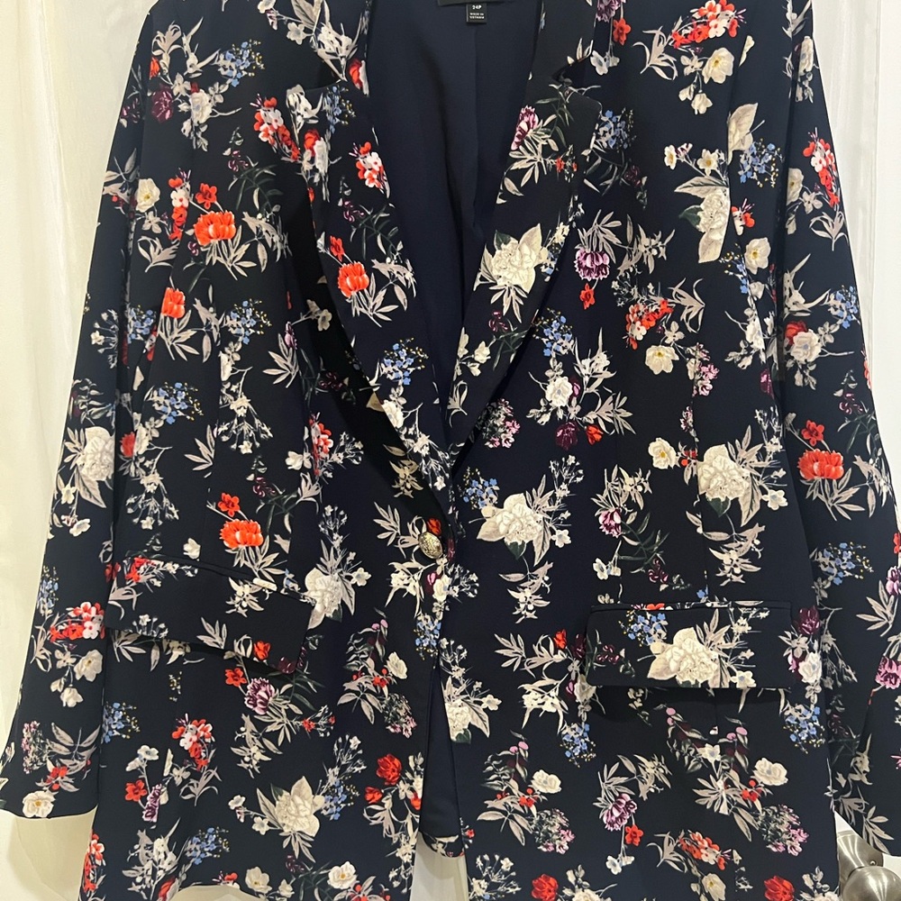 Lane Bryant Multicolor Floral Blazer
